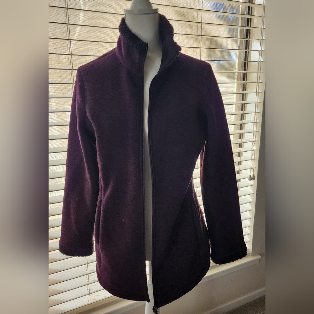 Purple collared sweatshirt